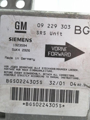 CENTRALITA AIRBAG, OPEL, ZAFIRA A