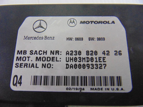 MODULO ELECTRONICO MERCEDES-BENZ CLK (BM 209) COUPE 