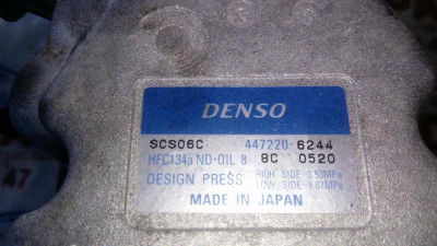 COMPRESOR AIRE ACONDICIONADO, TOYOTA, COROLLA (E11)