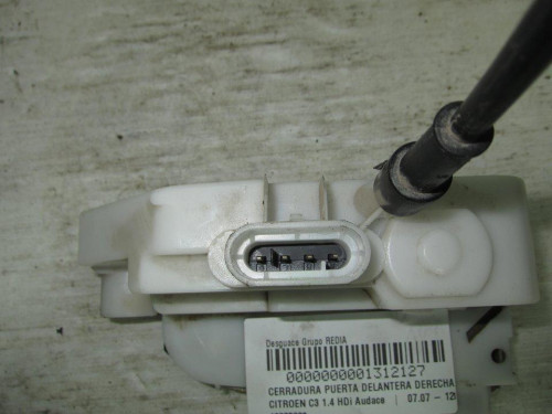  CERRADURA PUERTA DELANTERA DERECHA, CITROEN, C3 
