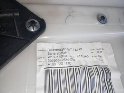 GUARNECIDO PUERTA DELANTERA IZQUIERDA, MERCEDES-BENZ, CLASE B (BM 245)