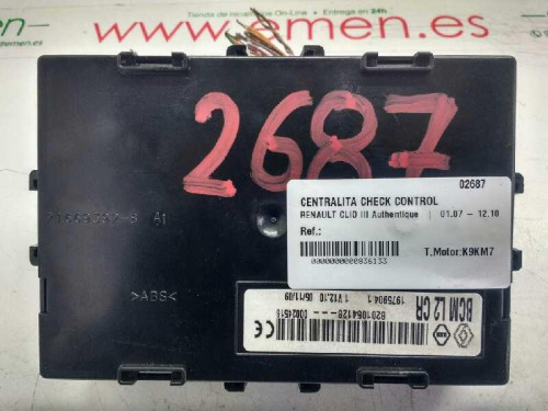  CENTRALITA CHECK CONTROL RENAULT CLIO III 