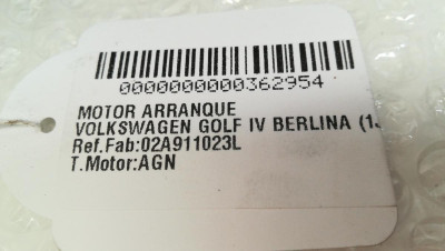 MOTOR ARRANQUE, VOLKSWAGEN, GOLF IV BERLINA (1J1)(10.1997)