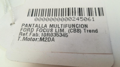 PANTALLA MULTIFUNCION, FORD, FOCUS BERLINA (CB8)