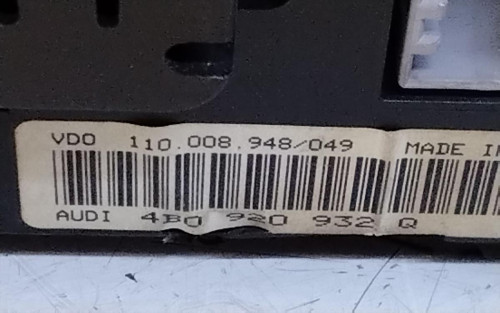 CUADRO INSTRUMENTOS AUDI A6 BERLINA (4B2) 