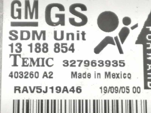  CENTRALITA AIRBAG OPEL ASTRA H GTC 