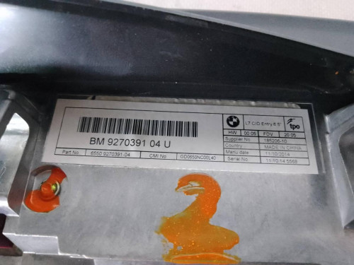 SISTEMA NAVEGACION GPS BMW SERIE 1 BERLINA 5P (F20) 