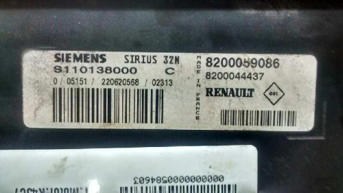  CENTRALITA MOTOR UCE Renault MEGANE I FASE 2 CLASSIC (LA...) 
