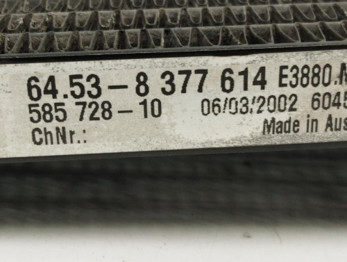 CONDENSADOR / RADIADOR AIRE ACONDICIONADO BMW SERIE 3 BERLINA (E46) 