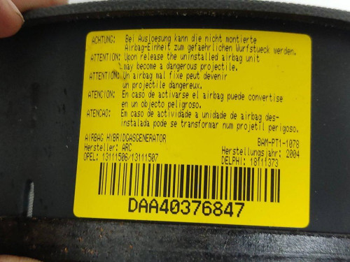 AIRBAG DELANTERO IZQUIERDO Opel CORSA C 