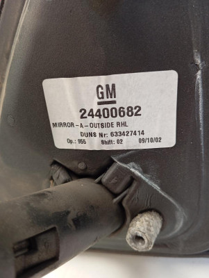 RETROVISOR DERECHO, OPEL, COMBO (CORSA C)