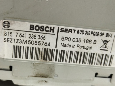 SISTEMA AUDIO / RADIO CD, Seat, LEON (1P1)