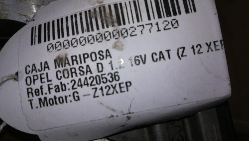 CAJA MARIPOSA Opel CORSA D 