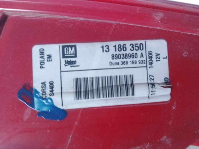 PILOTO TRASERO IZQUIERDO, OPEL, CORSA D