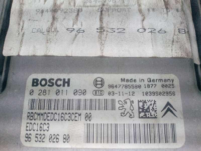 CENTRALITA MOTOR UCE, PEUGEOT, 307 (S1)(04.2001)