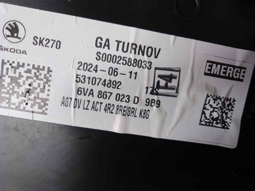 GUARNECIDO PUERTA TRASERA IZQUIERDA SKODA FABIA (PJ3) 