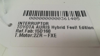 INTERRUPTOR, TOYOTA, AURIS (E18)