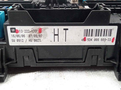 CAJA RELES / FUSIBLES, OPEL, ZAFIRA A
