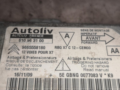 CENTRALITA AIRBAG, Citroen, C5 BERLINA