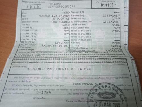 FORD MONDEO FD BERL./TURNIER — автомобиль-донор на запчасти 