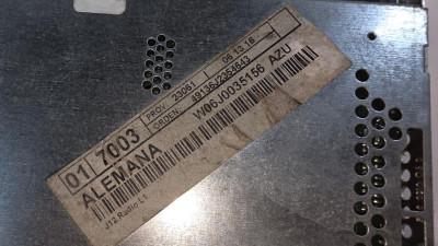 SISTEMA AUDIO / RADIO CD, SEAT, IBIZA BERLINA (6J5)