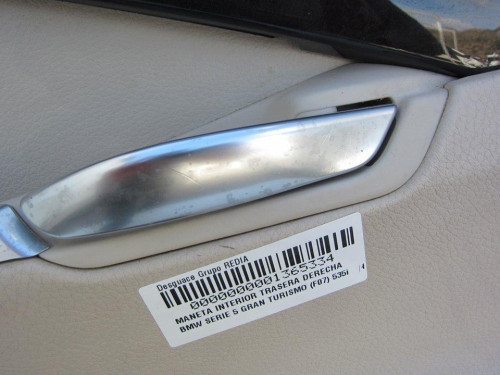 MANETA INTERIOR TRASERA DERECHA BMW SERIE 5 GRAN TURISMO (F07) 