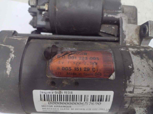  MOTOR ARRANQUE Mercedes-Benz CLASE ML (BM 163) 
