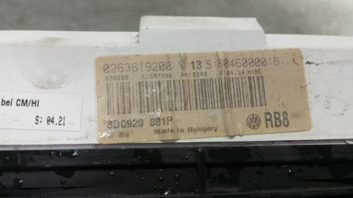 CUADRO INSTRUMENTOS, VOLKSWAGEN, PHAETON (3D2/3D8)