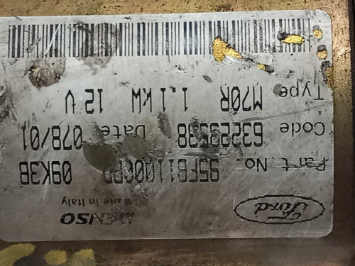  MOTOR ARRANQUE, FORD, FIESTA BERLINA 