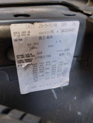 AUDI A3 (8L) de segunda mano