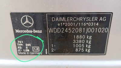 MERCEDES-BENZ CLASE B (BM 245)