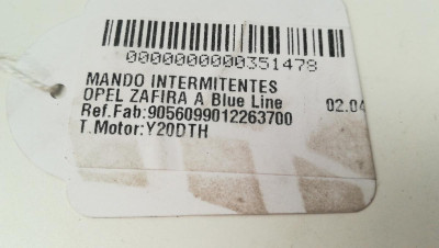 MANDO INTERMITENTES, OPEL, ZAFIRA A