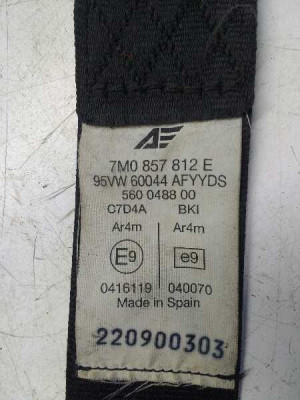 CINTURON SEGURIDAD TRASERO DERECHO, FORD, GALAXY (VY)