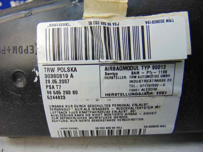 AIRBAG LATERAL DERECHO, PEUGEOT, 308