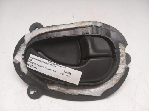  MANETA INTERIOR TRASERA DERECHA, PEUGEOT, 406 BERLINA (S1/S2) 