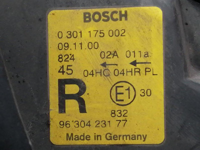 FARO DERECHO, PEUGEOT, 406 BERLINA (S1/S2)