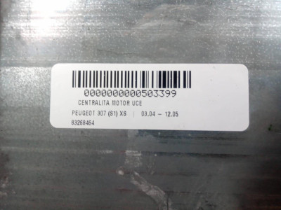 CENTRALITA MOTOR UCE, PEUGEOT, 307 (S1)(04.2001)