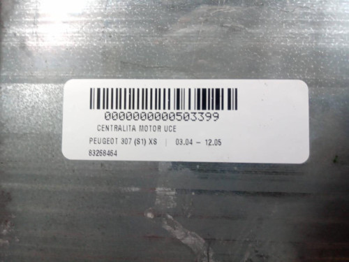  CENTRALITA MOTOR UCE, PEUGEOT, 307 (S1)(04.2001) 