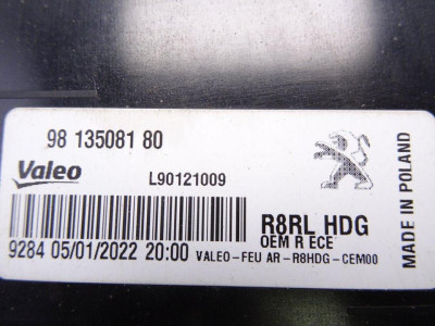 PILOTO TRASERO DERECHO INTERIOR, PEUGEOT, 508