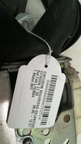  CINTURON SEGURIDAD DELANTERO IZQUIERDO CITROEN C1 