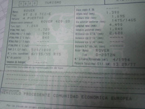 MG ROVER — автомобиль-донор на запчасти 
