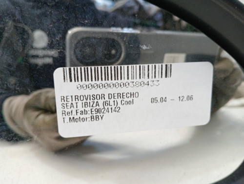 RETROVISOR DERECHO Seat IBIZA (6L1) 
