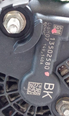 ALTERNADOR, CHEVROLET, CRUZE