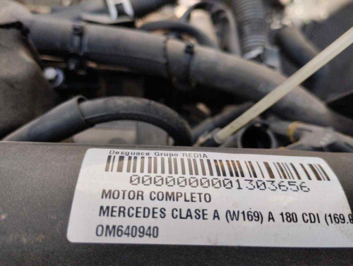  MOTOR COMPLETO MERCEDES-BENZ CLASE A (BM 169) 