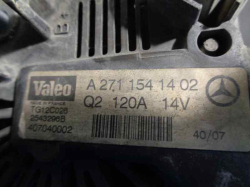 ALTERNADOR Mercedes-Benz CLASE C (BM 204) BERLINA 