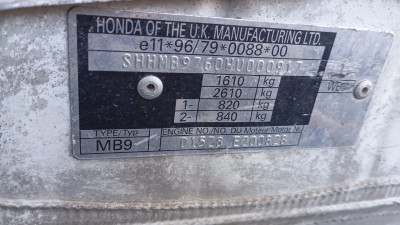 HONDA CIVIC AERODECK (MB/MC)