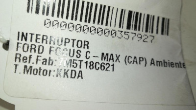 INTERRUPTOR, FORD, C-MAX (CB3)(2007)