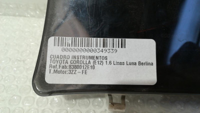 CUADRO INSTRUMENTOS, TOYOTA, COROLLA (E12)