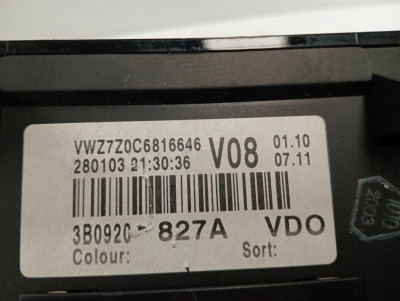 CUADRO INSTRUMENTOS, Volkswagen, PASSAT BERLINA (3B3)
