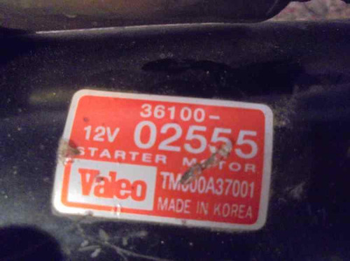  MOTOR ARRANQUE KIA PICANTO (SA) 